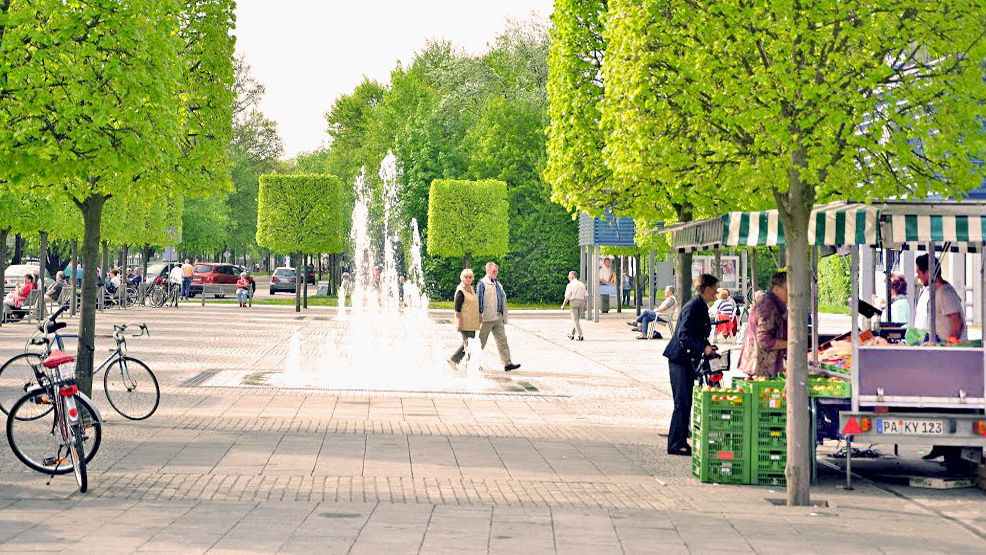 Die Kurallee in Bad Füssing